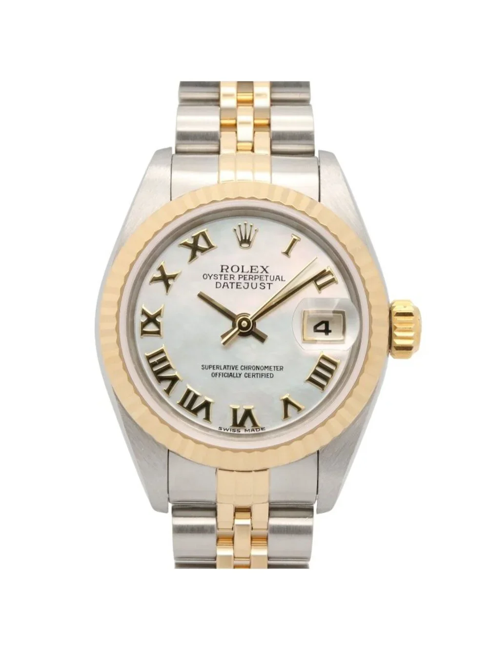 Rolex Watch Datejust Number WH Shell RO 18k Stainless Steel